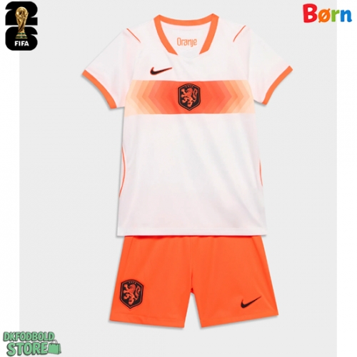 Holland Replika Babytøj Udebanesæt Børn VM 2026 Kortærmet (+ Korte bukser)